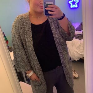 H&M black and gray cardigan